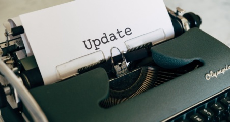 product update typewriter