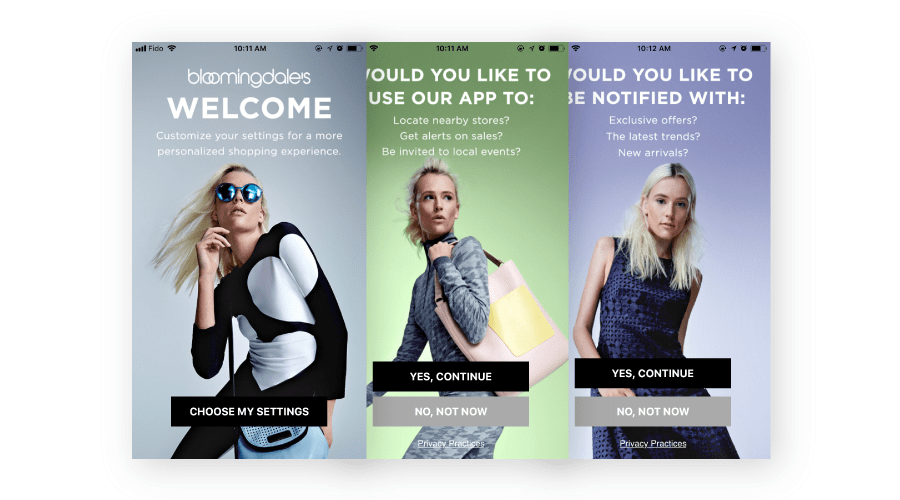 Retail a/b tests - onboarding flow