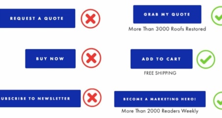 A/B Testing Idea #140 - Convey movement by adding an arrow to your Call-to- Action button - based on Representativeness Heuristic